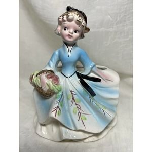 Vintage CALART Ceramic Girl Planter Vase, Japan